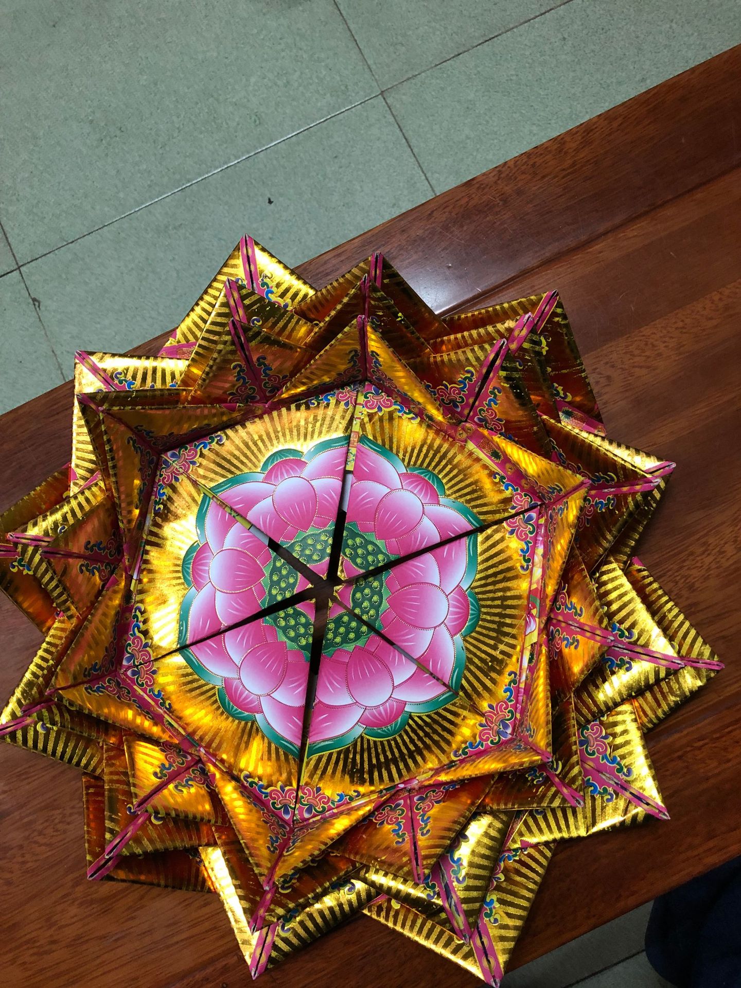 折莲花神纸 佛教纸品折莲花双满金 狗头金烧纸 佛教纸品折莲花纸