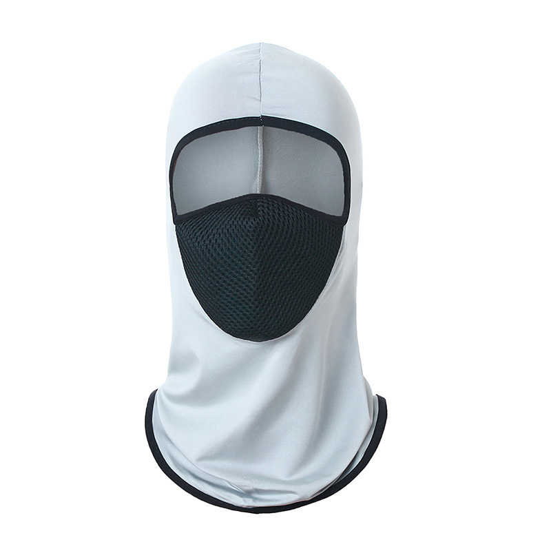 Cross-Border Cycling Hood Lycra Ice Silk Sun Protection Breathable Mask Outdoor Bicycle Windproof Dustproof Mask