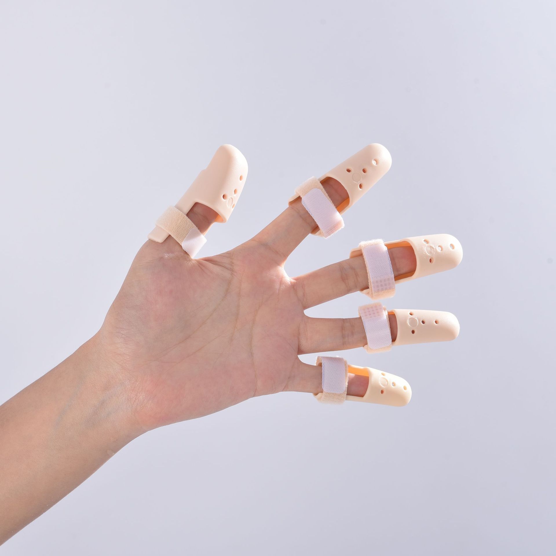 指骨夹手指骨折固定夹 冲孔透气手指夹板手指托板 护指套指骨板