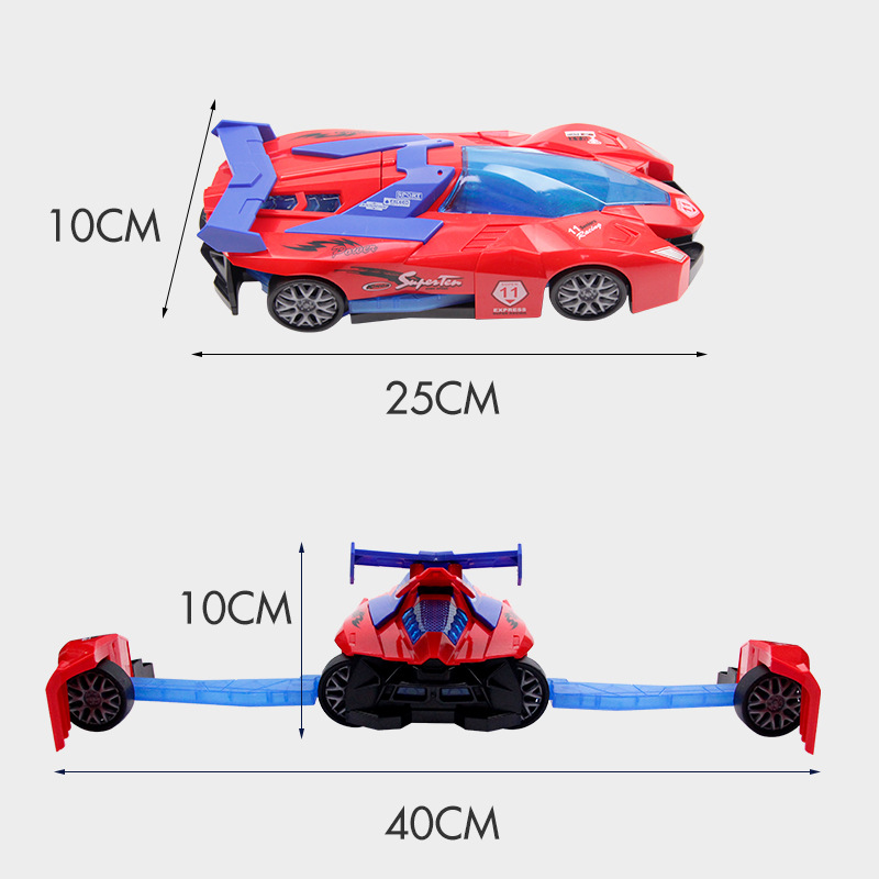 New Children's Electric Toys Racing Car Deformation Universal Sound and Light Simulation Police Car Baby Car Toy