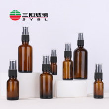 30ml50ml100ml塑料喷头茶色玻璃喷雾瓶精油瓶旅行分装瓶爽肤水瓶