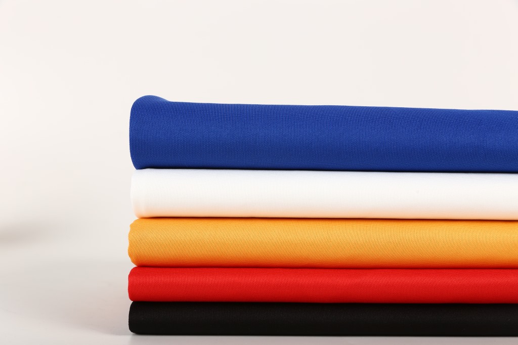 现货空气层 75d/36/72f涤氨空气层面料口罩布校服运动服卫衣面料