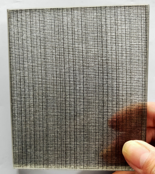 夹丝艺术玻璃隔断屏风山水景观玻璃5 5 6 6夹胶夹娟工艺防爆玻璃