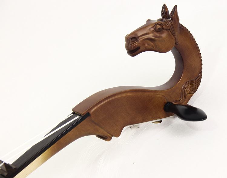 厂家直销蒙古马头琴乐器 专业演奏黑檀指板 虎皮纹龙马双头马头琴