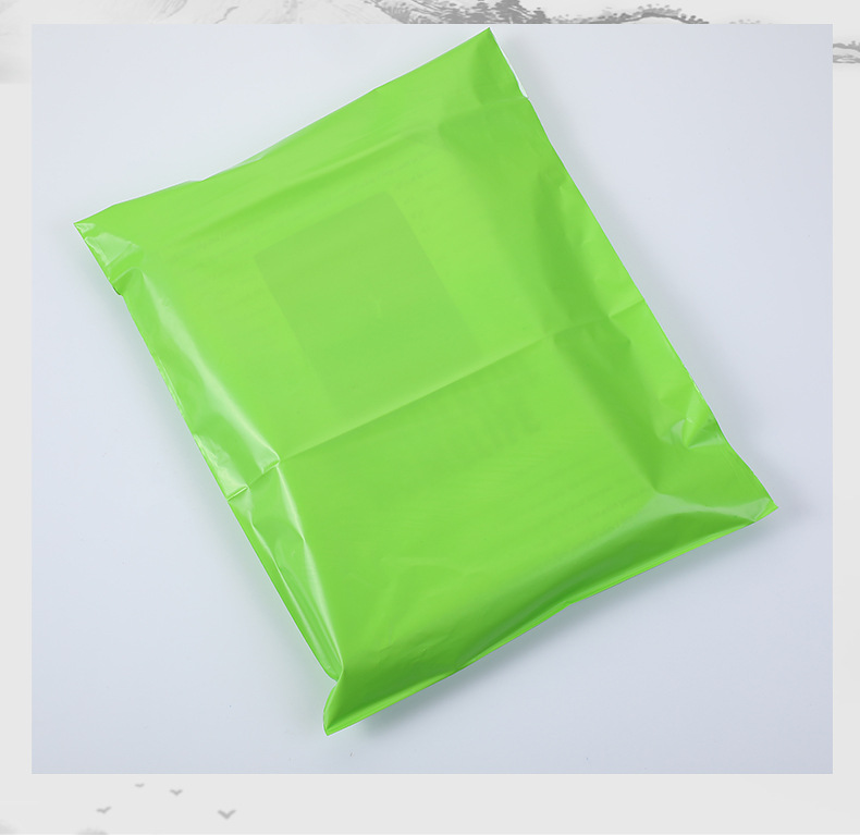 厂家直销印刷快递袋定制强韧加厚pe12丝绿色包装袋防水物流打包袋