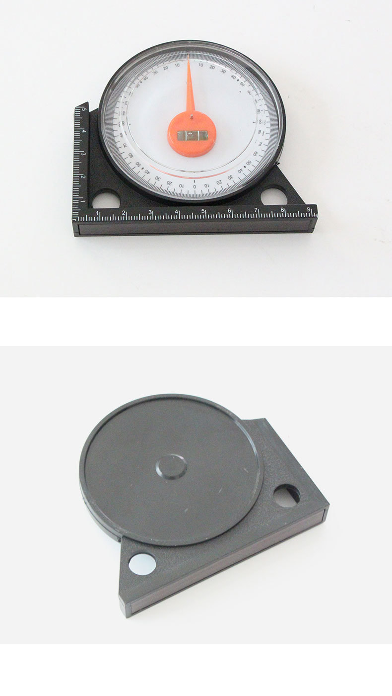 带指针角度仪 坡度仪 塑料倾斜仪带水平泡