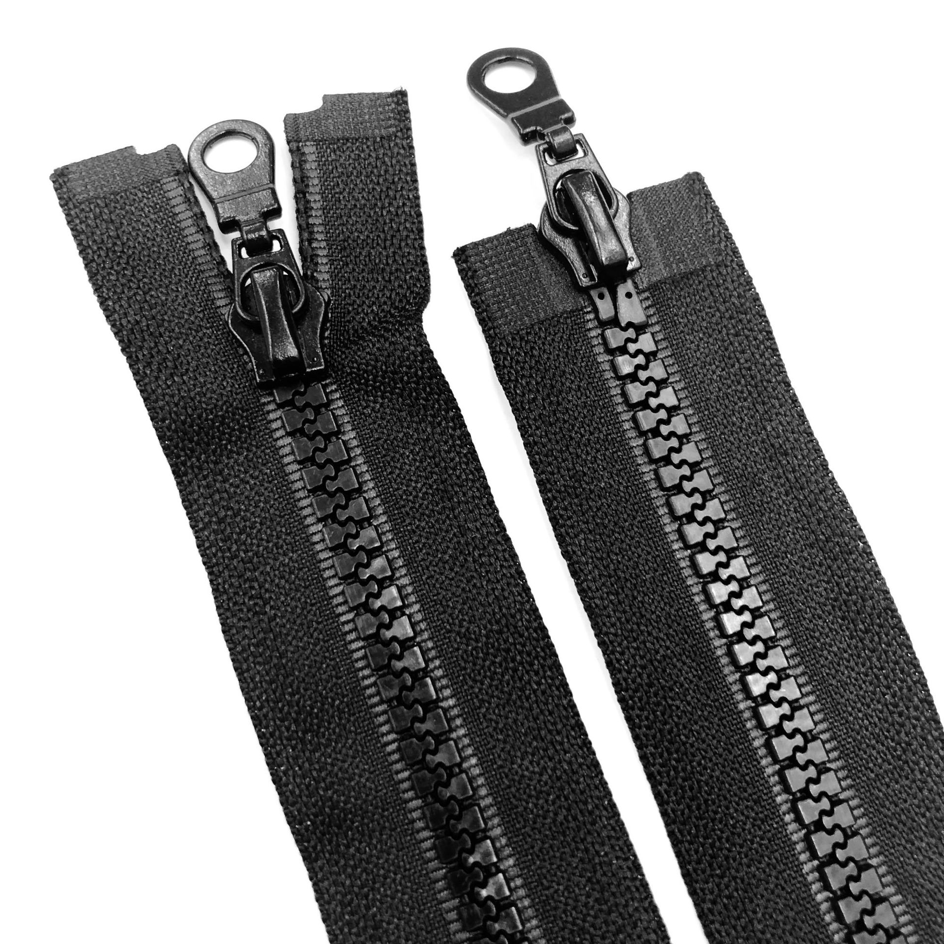 5号树脂拉链双拉头双开尾胶牙拉链服装羽绒服外套前中拉链现货