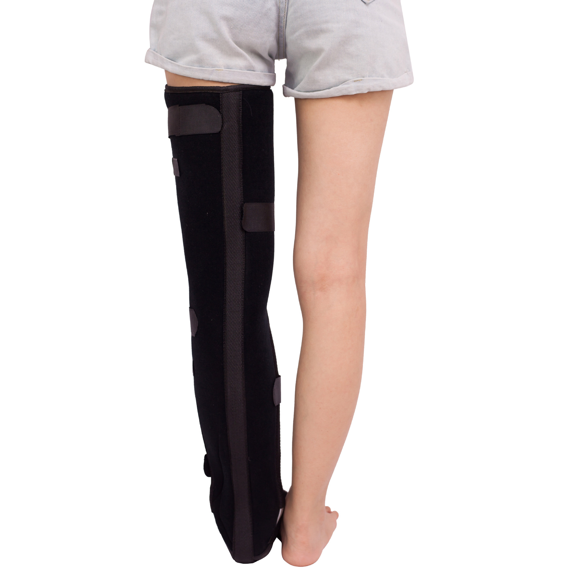 医用大腿固定支具股胫腓大腿超踝固定带膝盖骨折下肢固定康复护具