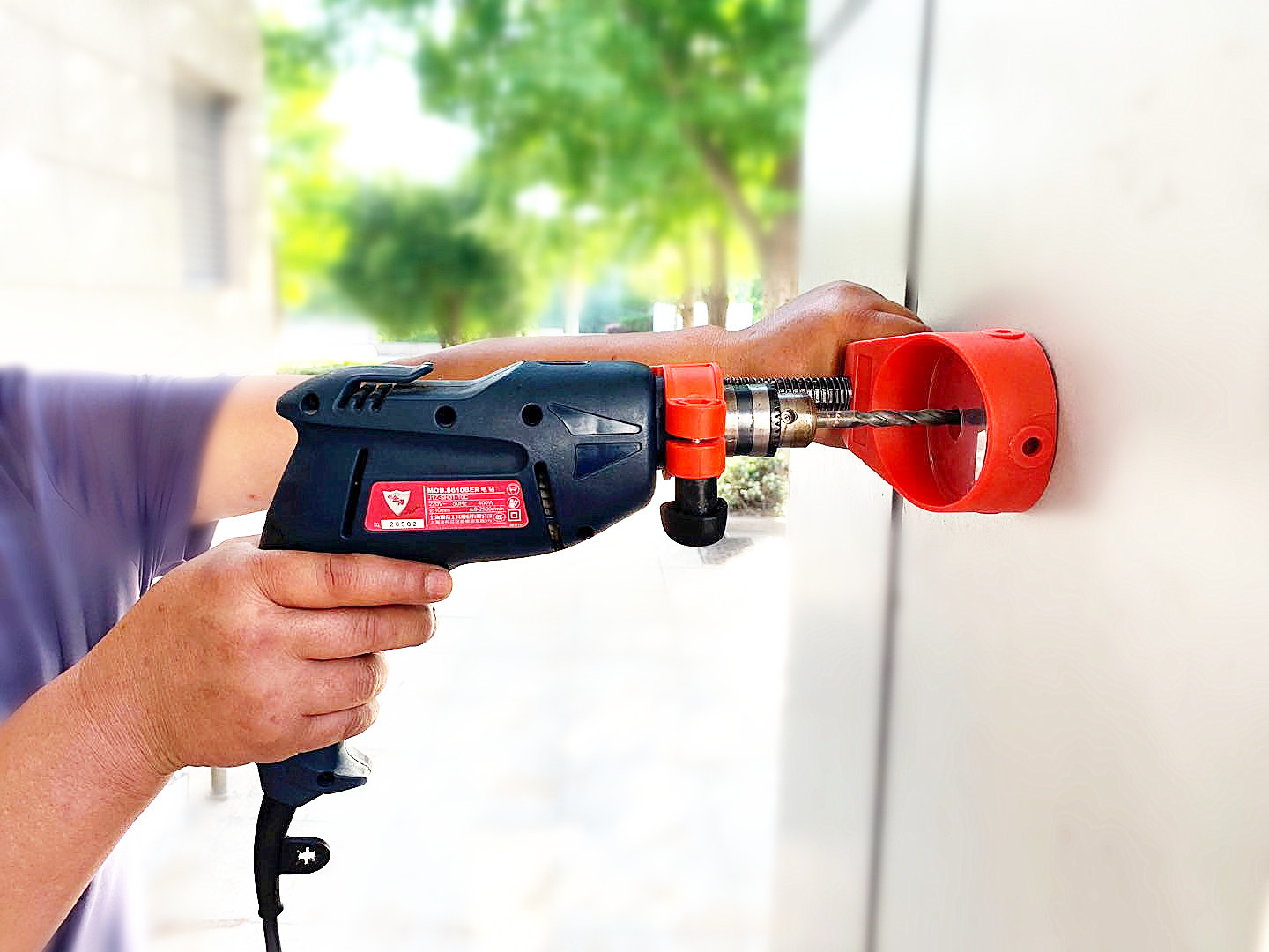 电钻支架墙壁打孔固定支架