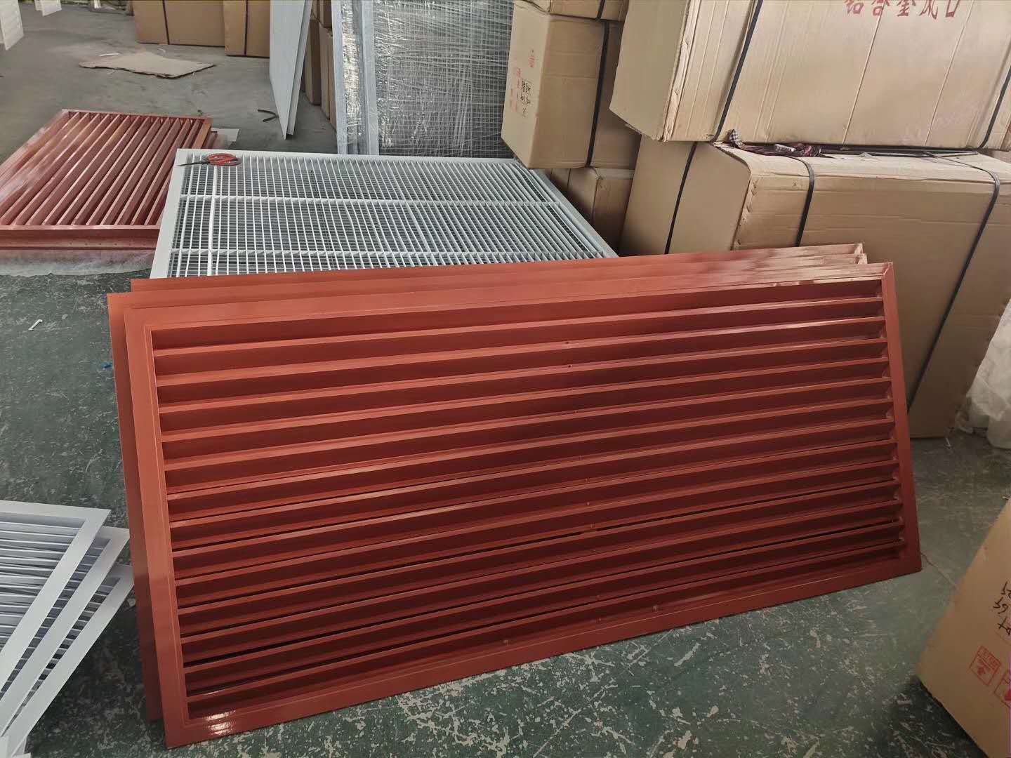 厂家直销铝合金百叶窗 防雨百叶带防虫网出风口外墙空调通风窗