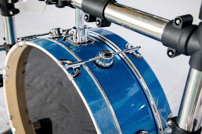 ywpl便携式弱音架子鼓双面折叠真鼓儿童初学者练习成人考级爵士鼓