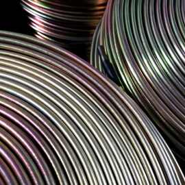 小口径精密电焊钢管汽车油管彩色镀锌管蚊香盘管