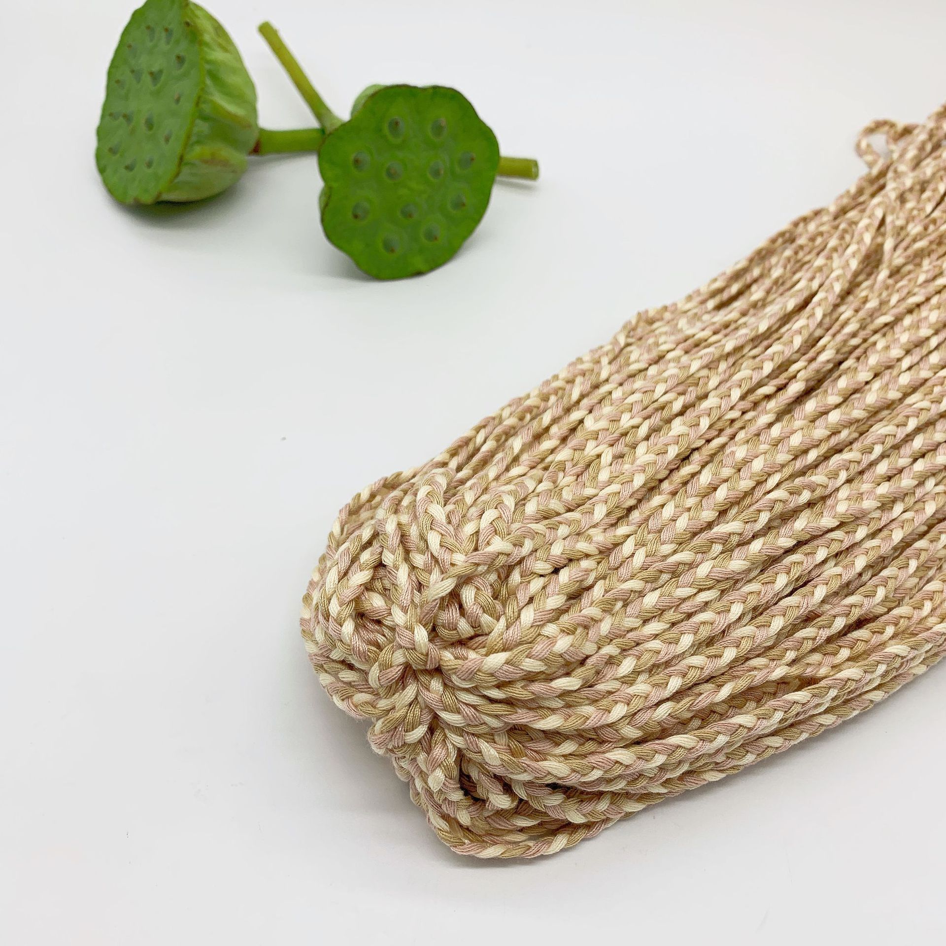 辫子麻花绳手绳缝纫线涤纶工艺绳ins风民族风装饰diy材料定制批发