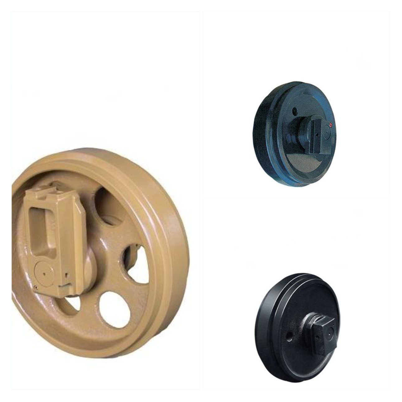 挖掘机ec55引导轮ec60导向轮 ec55/60涨紧轮挖机底盘配件不包运费