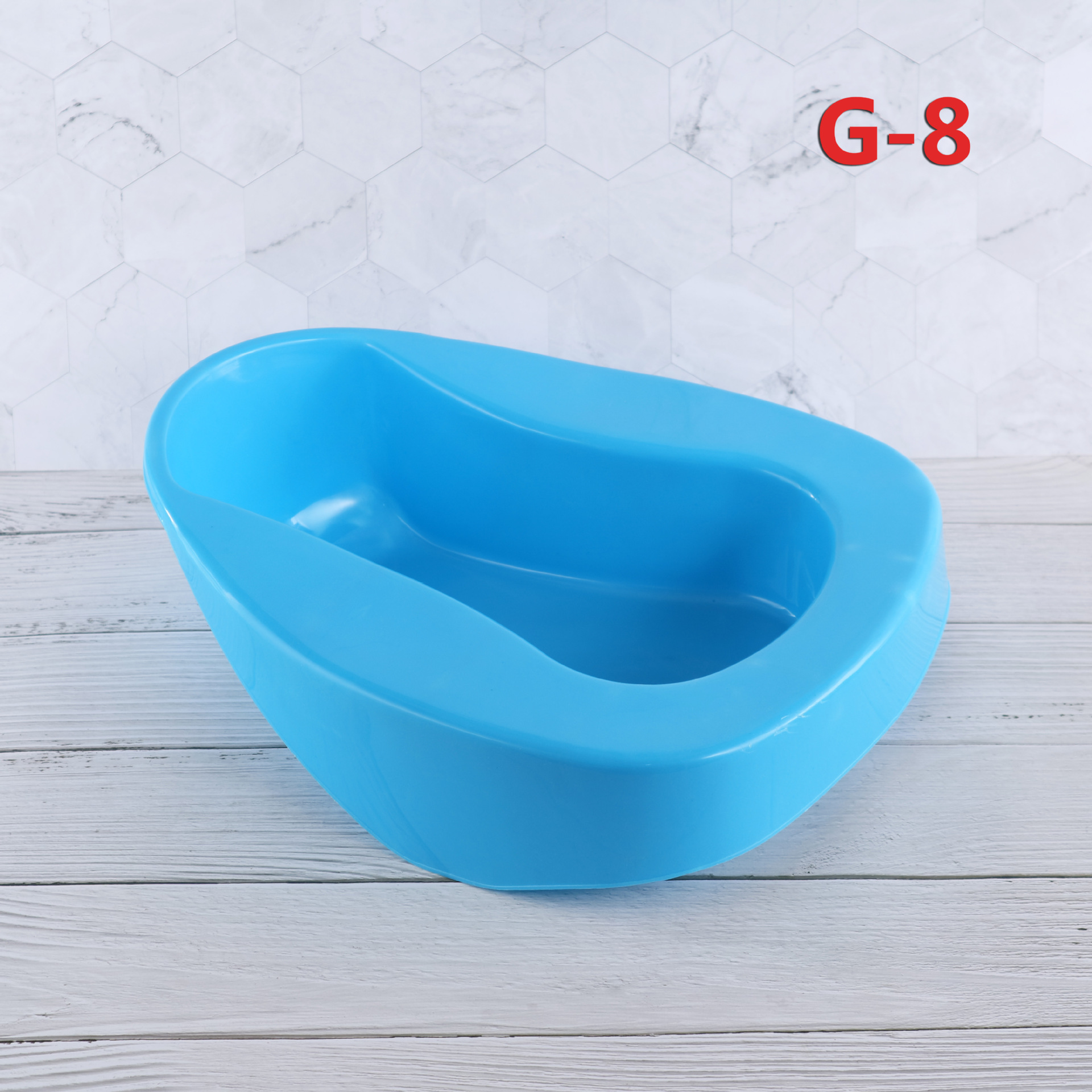 塑料便盆一次性新料加厚老人卧床大便器蓝色医用接便器g-8