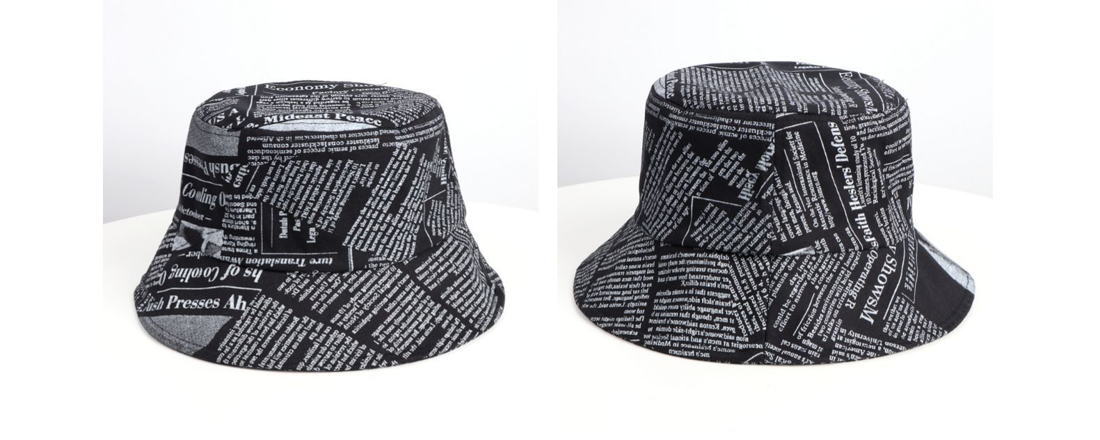 网红帽子男女春夏时尚chic报纸渔夫帽韩版原宿日系小众百搭盆帽潮