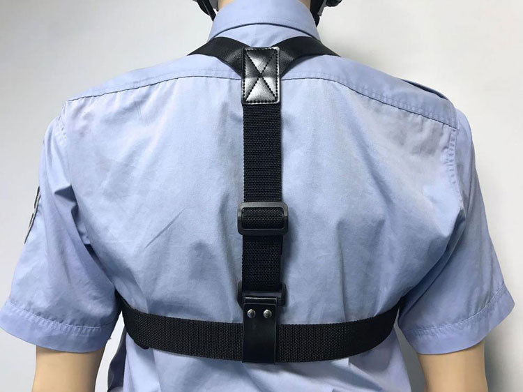 执法记录仪肩带双肩单肩背带对讲机背夹挂扣固定胸肩挂带通用配件