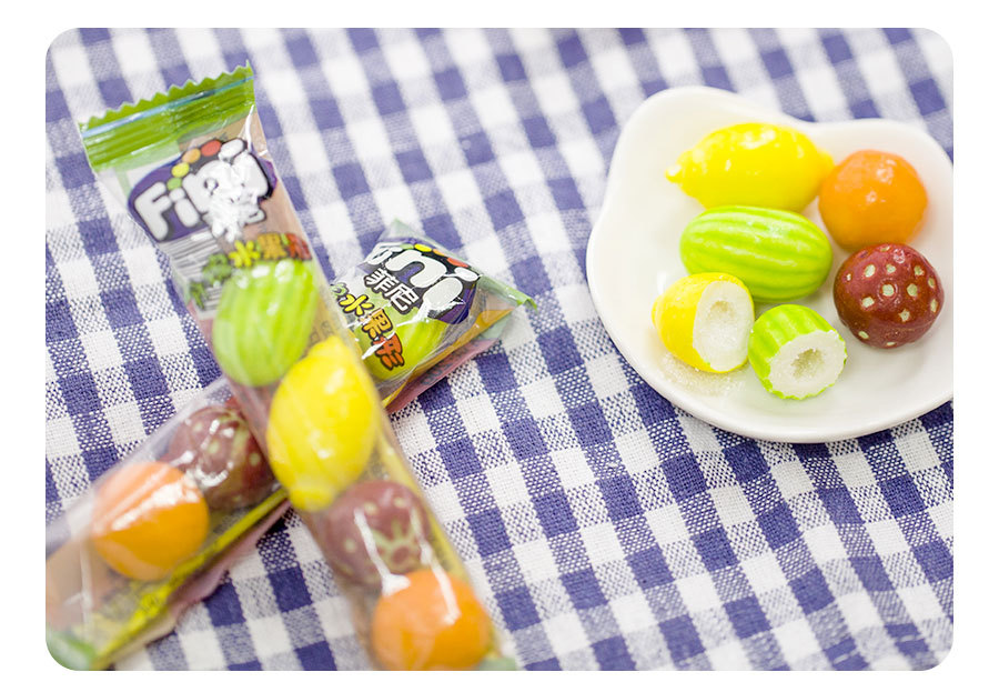 fini菲尼牌西班牙泡泡糖什锦水果形混合夹心口香糖零食12盒*20条