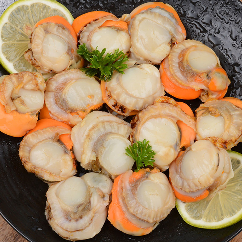 5斤包邮 扇贝肉冷冻新鲜大扇贝肉速冻海鲜蒜蓉粉丝超大鲜贝肉袋装