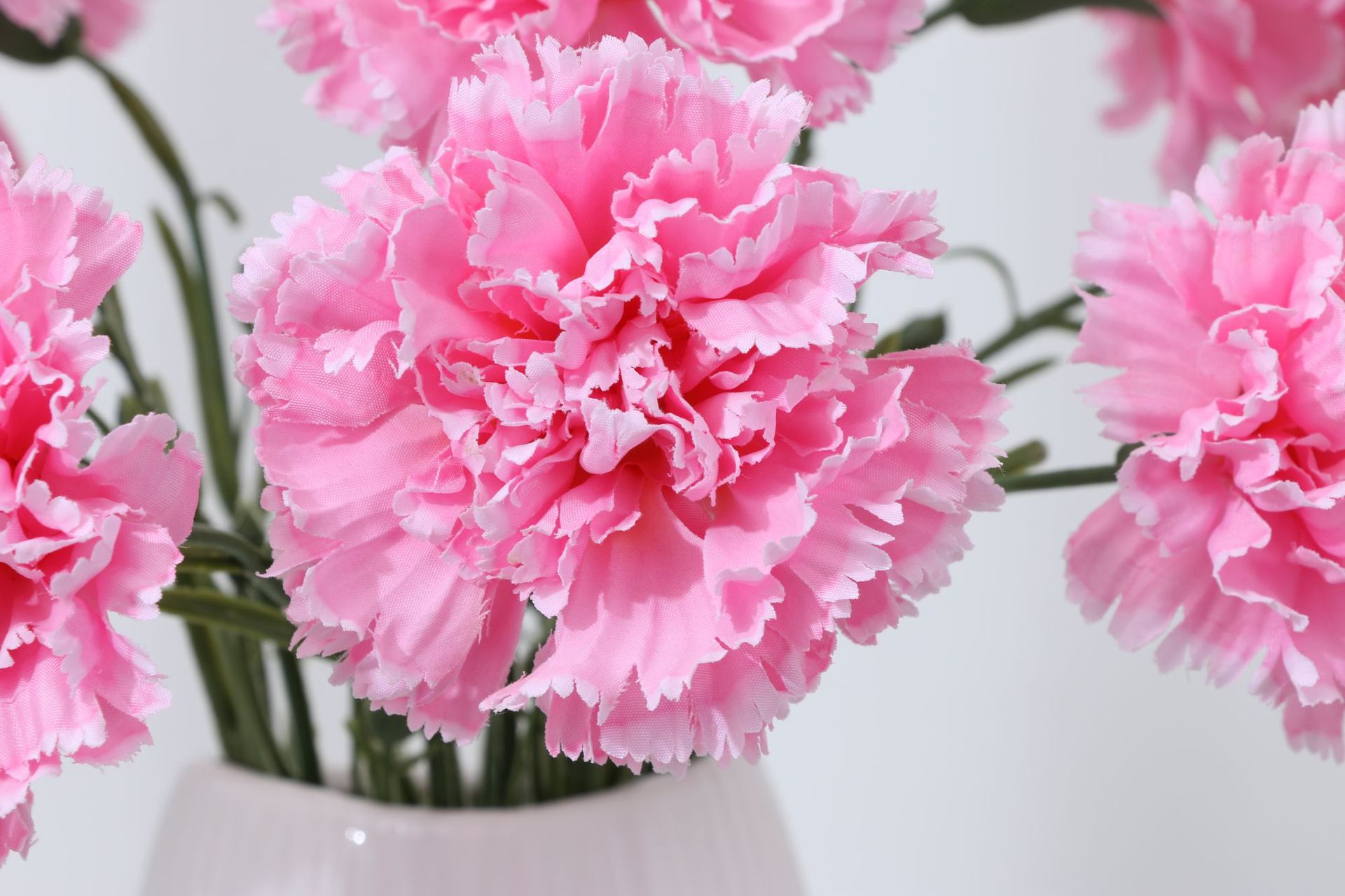 单支仿真花康乃馨 肥皂花母亲节礼物永生花康乃馨外贸人造花批发