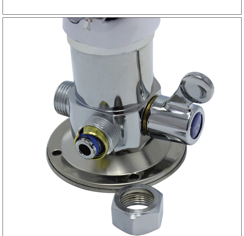 太阳能冷热混水阀明装淋浴上水阀太阳能专用配件热水器洗澡开关