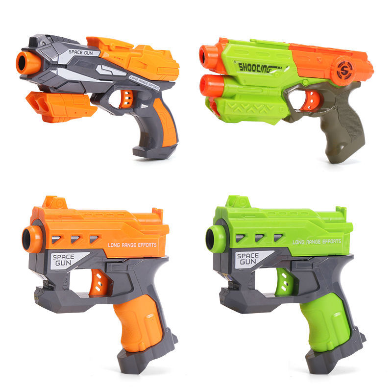 地摊热卖 儿童手动软弹枪eva安全玩具游戏手枪多款可批发跨境电商