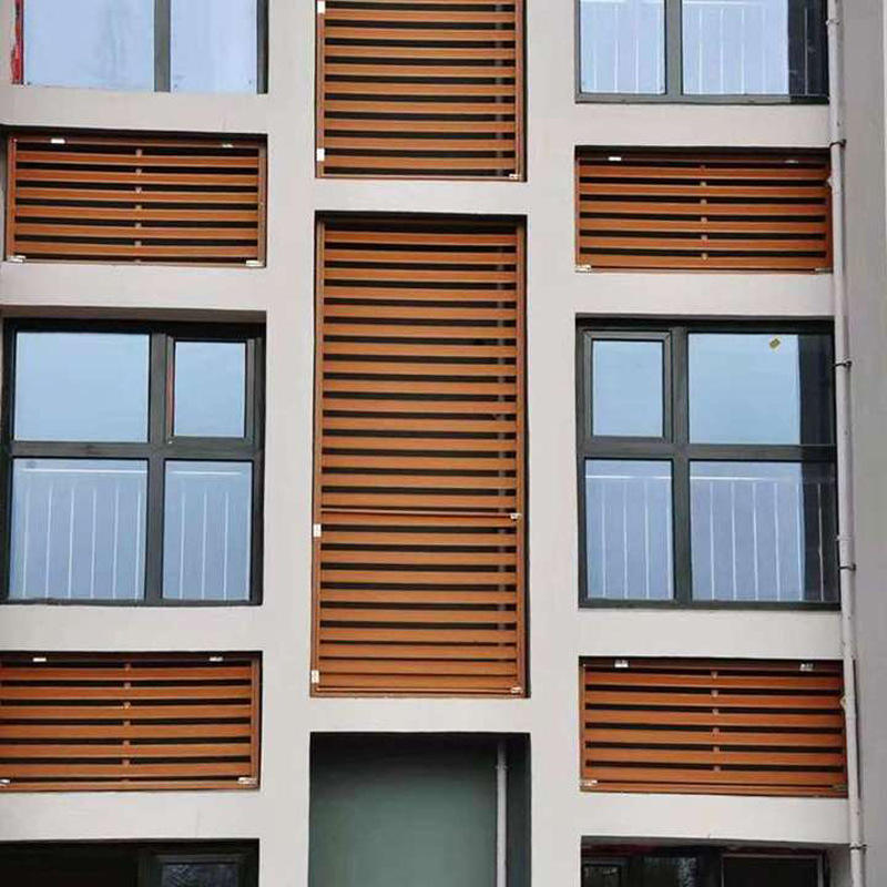 铝合金百叶窗 空调格栅 住宅办公楼防水百页风口 外墙空调通风窗