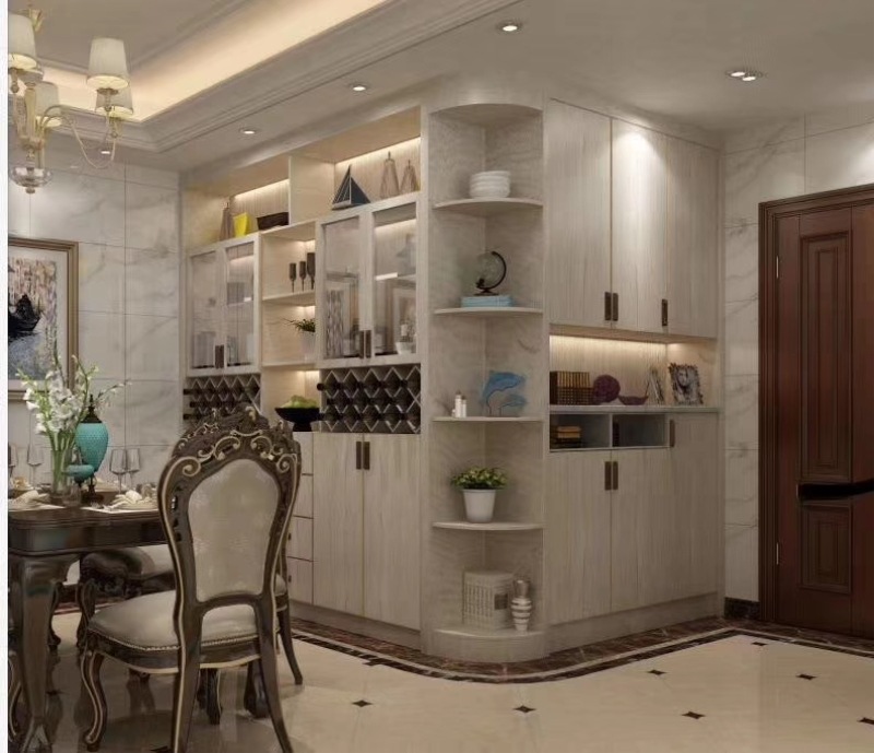 全屋定制实木酒柜定做厂家 立式酒柜 客厅家用酒柜隔断柜客厅柜