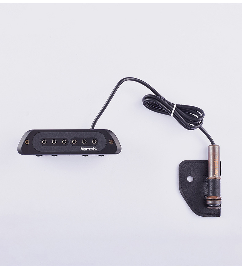 批发木吉他原声音孔拾音器无杂音抗干扰双线免开孔打版拾音器定制