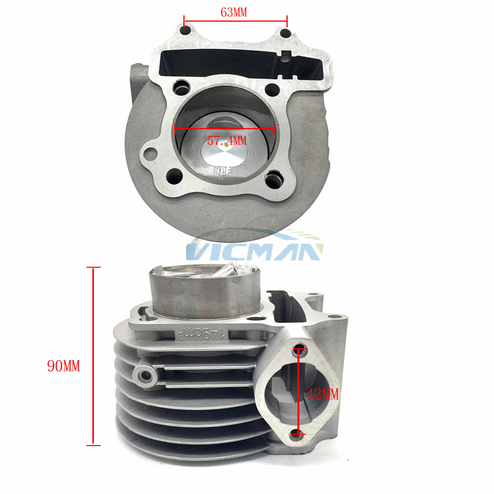 跨境 豪迈150 gy6150 套缸 光阳踏板车活塞环套塞缸体总成