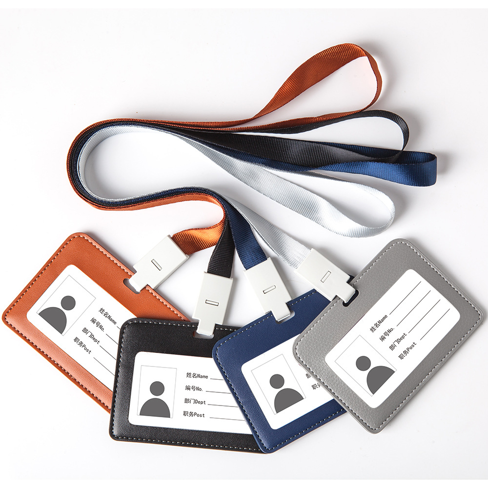 厂家加厚真皮证件套卡套工作牌套公交卡饭卡真皮卡套学生卡套定制