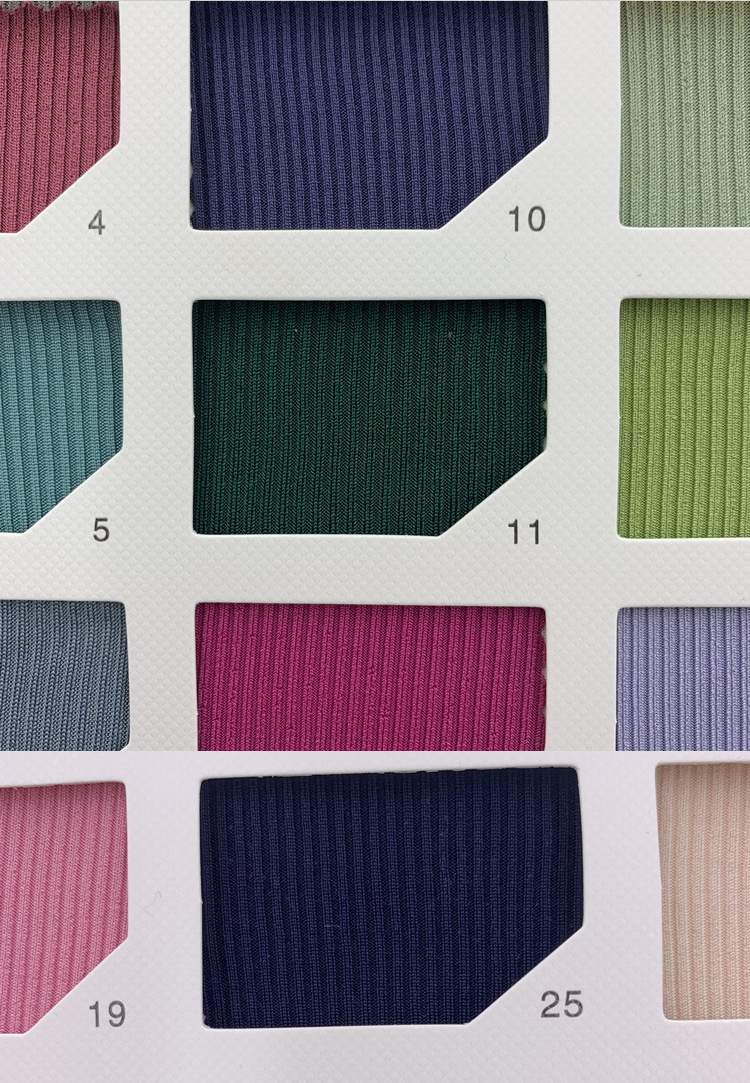 秋冬跨境2*2罗纹布小坑条 打底衫面料针织布料罗纹袖口卫衣罗纹领