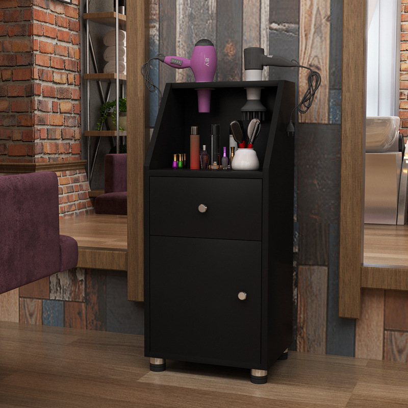 新款理发店发廊工具柜工具车美发产品展示柜美容美发推车木质柜子