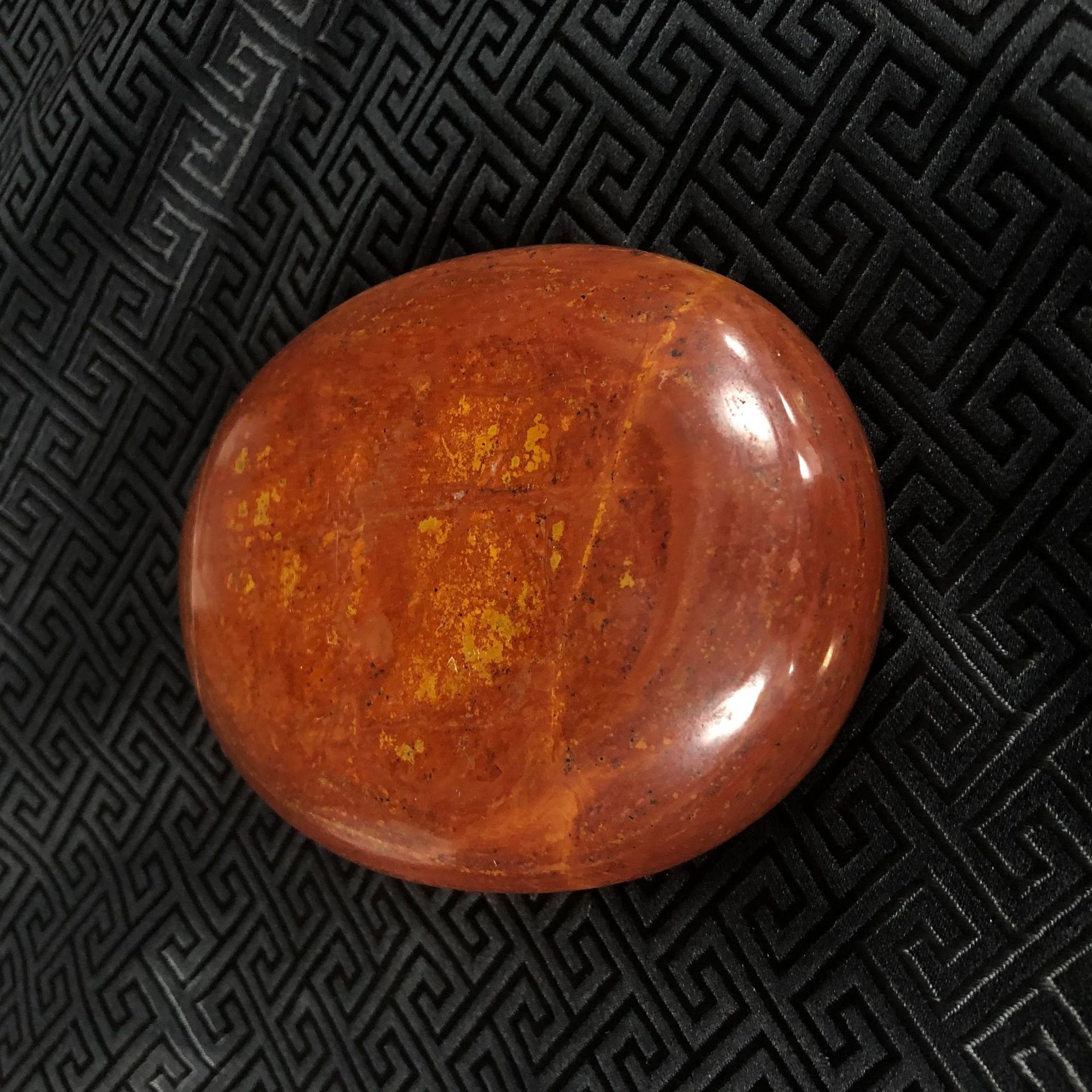 泗水圣仁红砭石 砭石原石spa暖宝宝暖宫妇科温灸刮痧