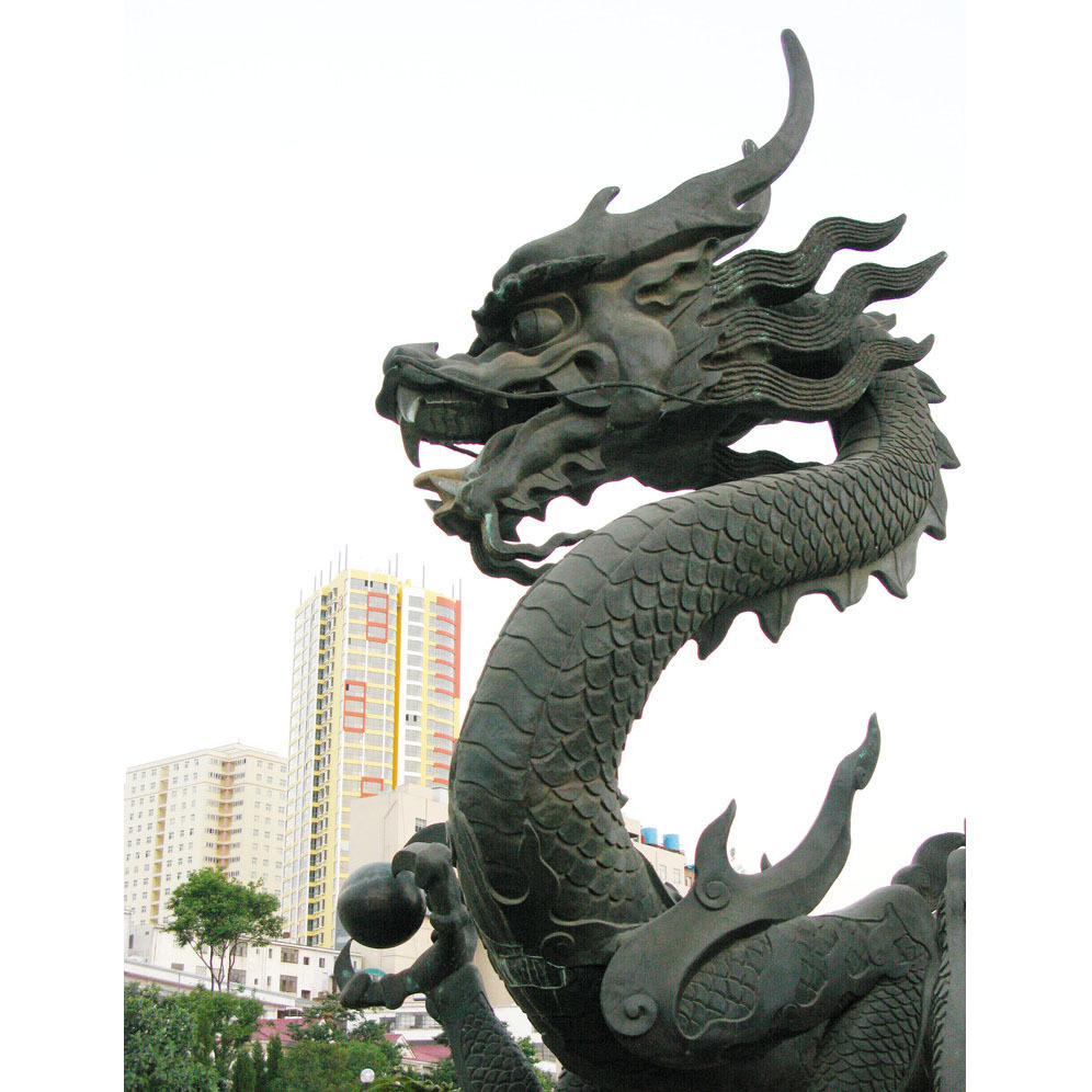 厂家定做二龙戏珠铜雕塑 铜龙浮雕柱子吉祥铜龙雕塑