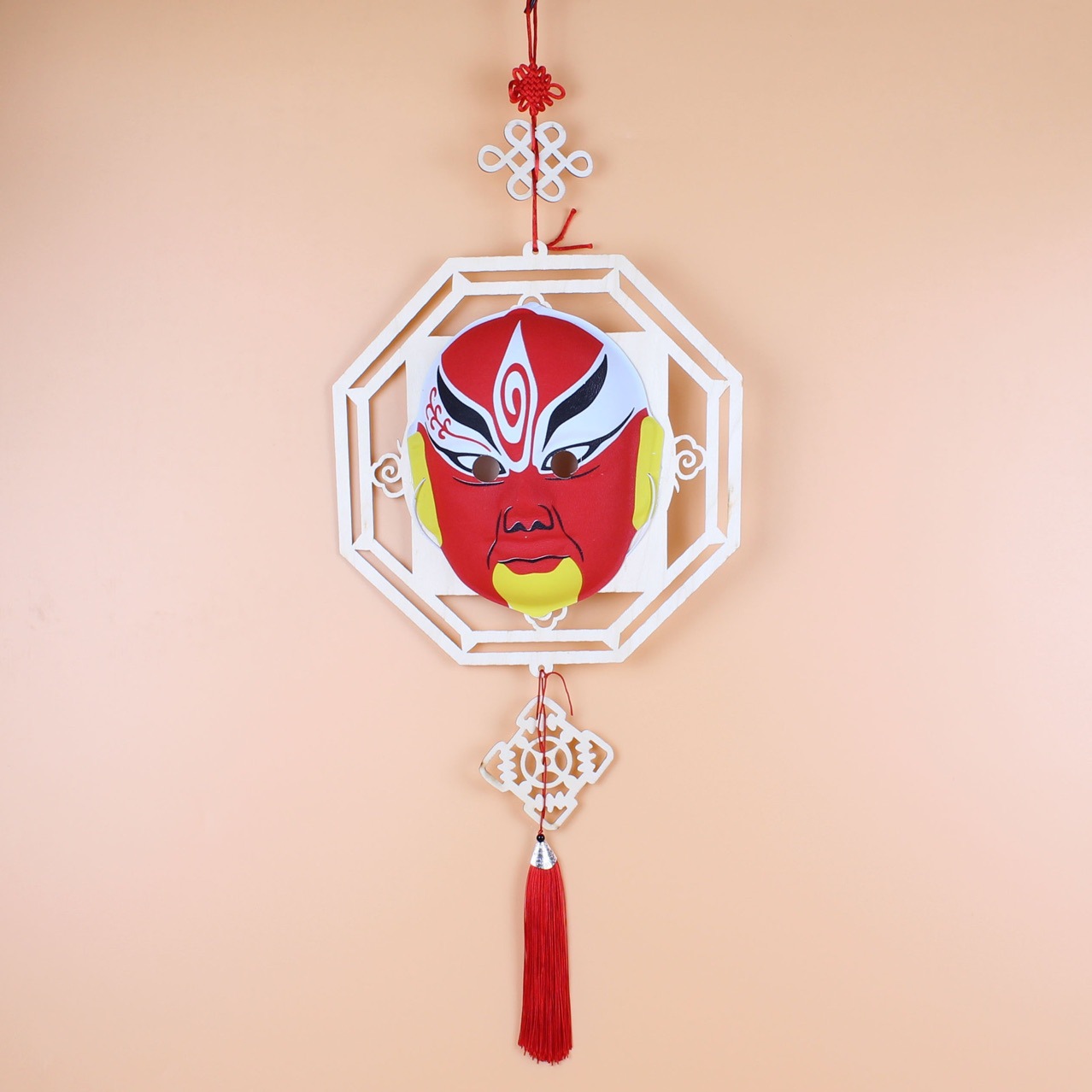 幼儿园环境装饰diy塑料脸谱中国风国粹立体脸谱面具吊饰工艺挂饰