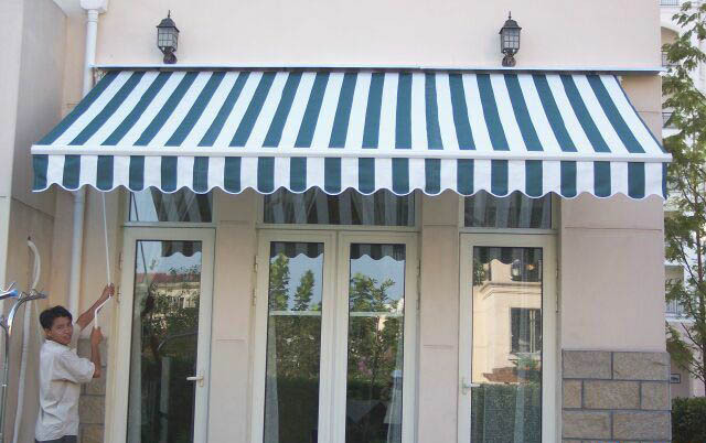 户外屋檐阴伸缩防晒阳台窗户伞雨篷雨棚遮阳棚折叠伸缩伞式挡遮
