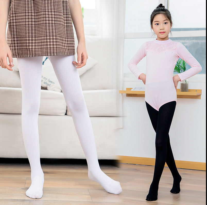 儿童袜子春秋薄款女童连裤袜夏天袜裤踩脚超薄夏季小孩舞蹈丝袜