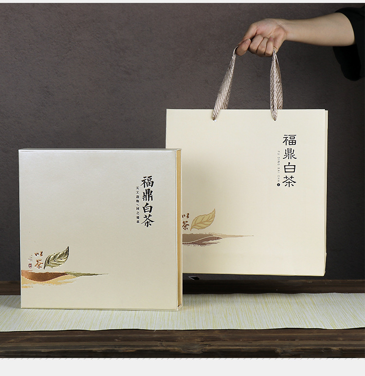 工厂现货批发新款357g福鼎白茶茶饼包装空盒通用普洱茶饼礼盒定制