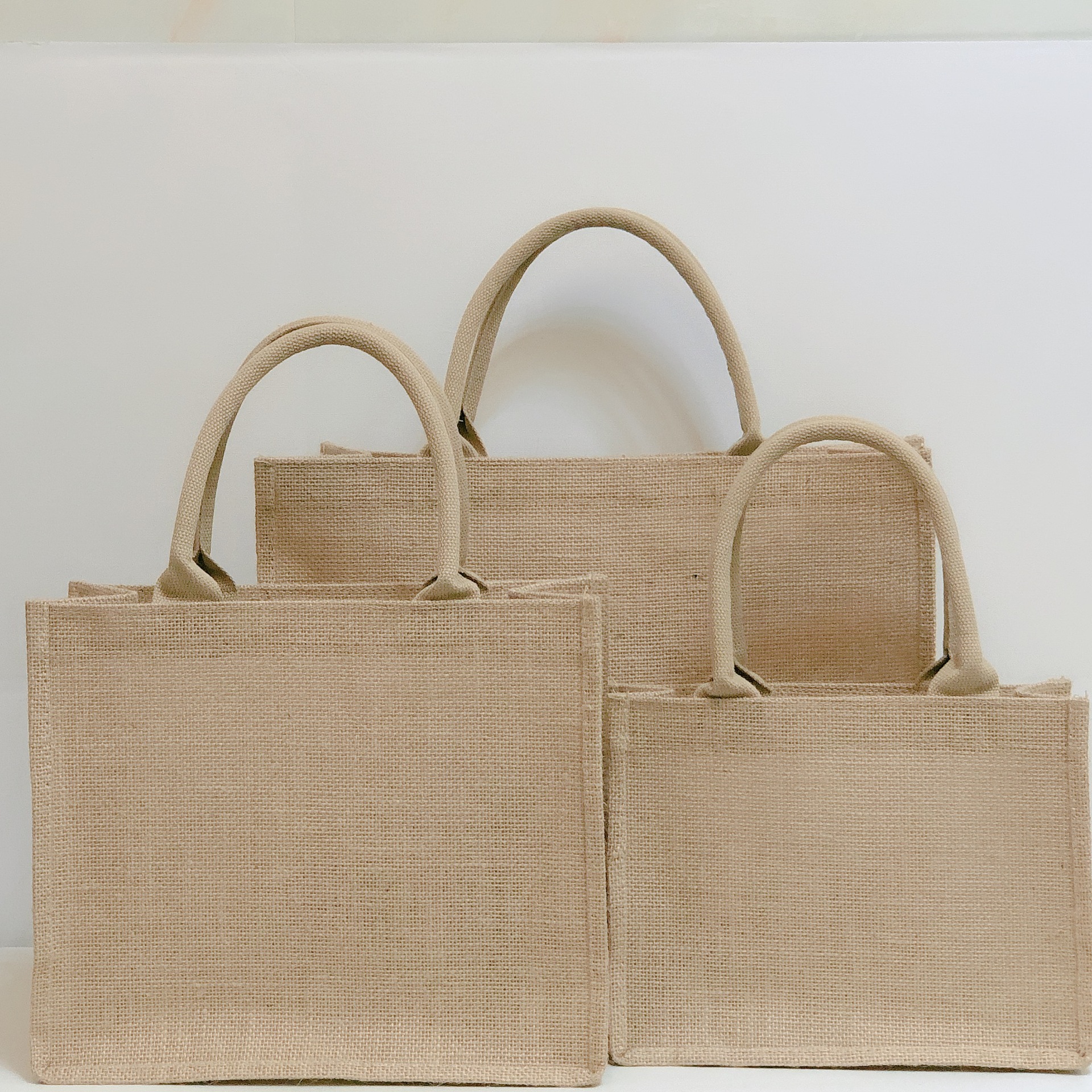 现货muji无印良品 黄麻袋定制购物袋 手拎袋收纳袋 小红书推荐