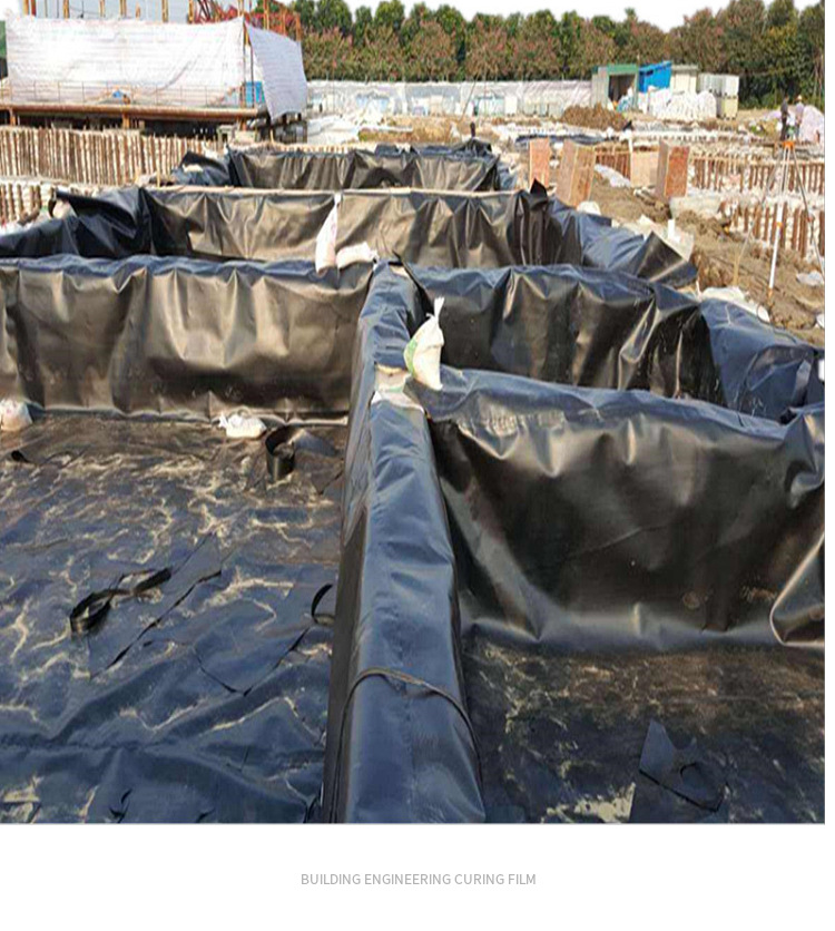 黑色塑料膜养殖膜鱼塘虾塘护坡防渗膜鱼池蓄水藕池土工膜防渗膜