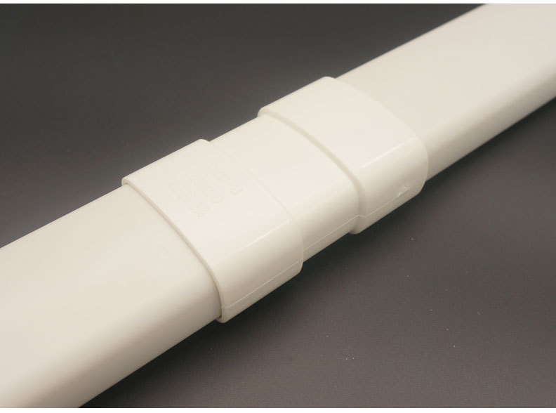 诚功55x30扁直接 家装排水管道pvc椭圆扁异形管配件扁接头 直通