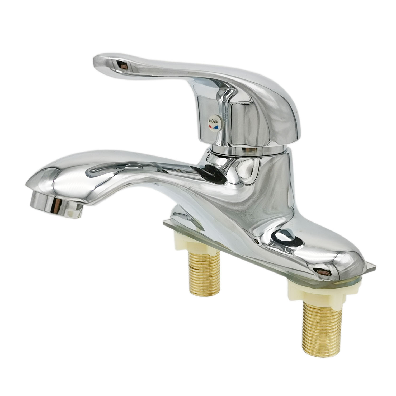 铜申达斯两联单把面盆龙头卫生间冷热水混水龙头