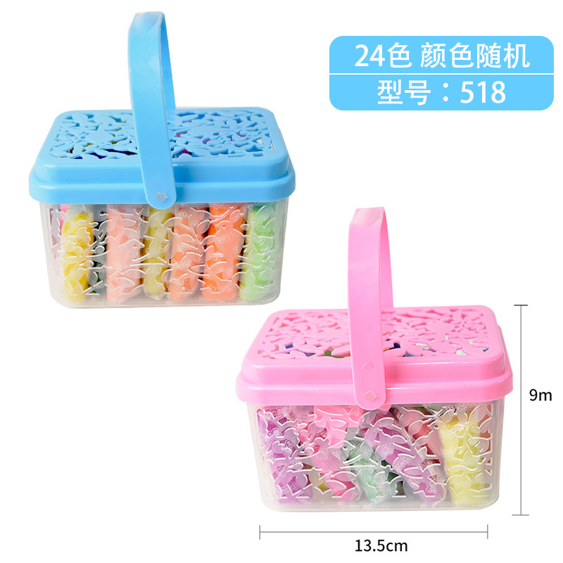 Xinbei Colored Clay 24 Color Barrel Plasticene Creative Mold Clay Diy Children's Educational Toys Wholesale