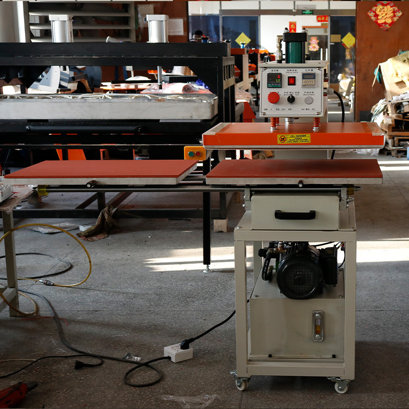 厂家直销液压双工位烫画机40x60 heat press machine t恤图案定制
