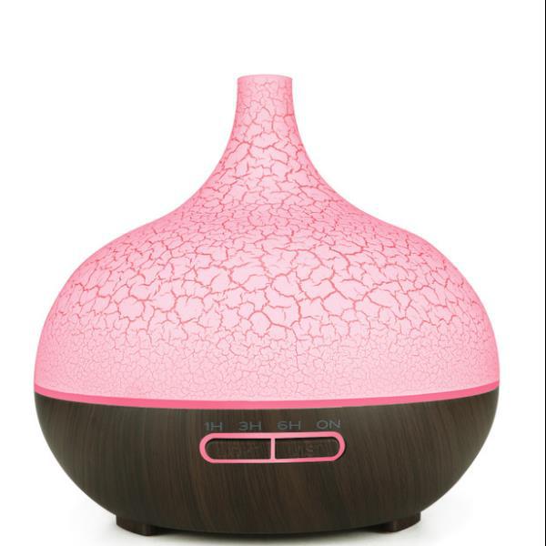 Crack Aroma Diffuser Essential Oil Ultrasonic Aroma Diffuser Ultrasonic Wood Grain Aroma Diffuser Humidifier Water Oxygen Machine Air Purifier