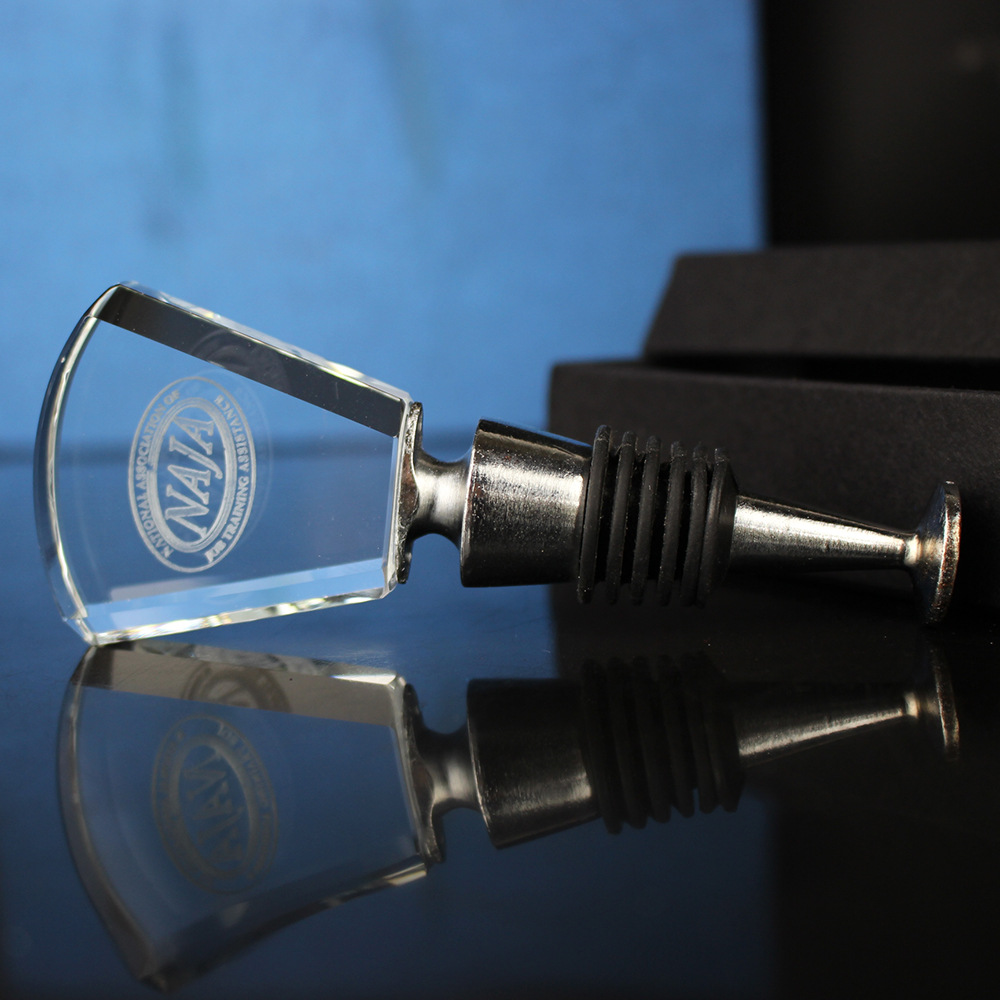 40mm水晶玫瑰酒塞创意锌合金红酒塞高档商务礼品超市促销金属瓶塞