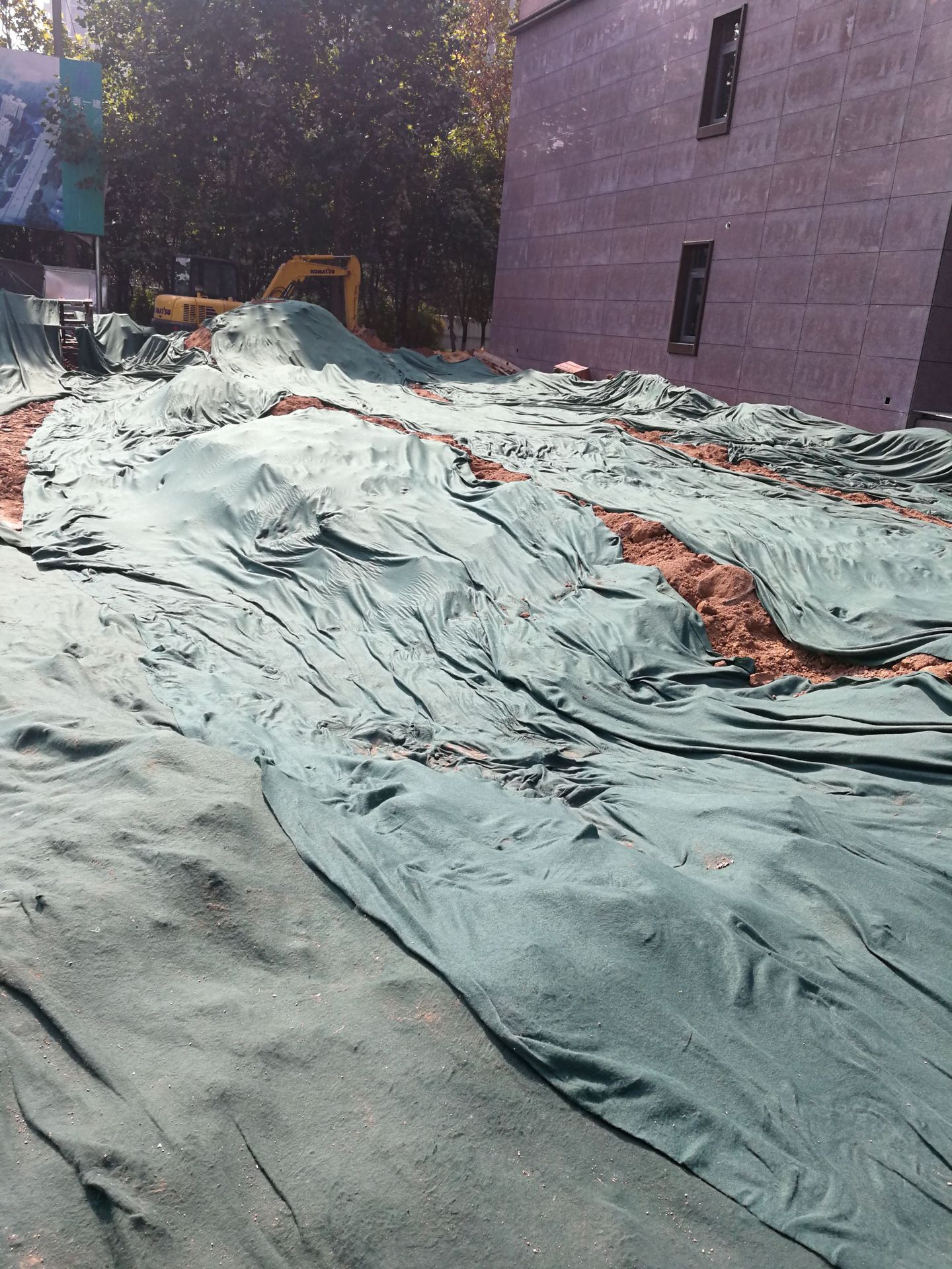 土工布 绿色土工布 建筑用防尘布 绿色盖土布-阿里巴巴