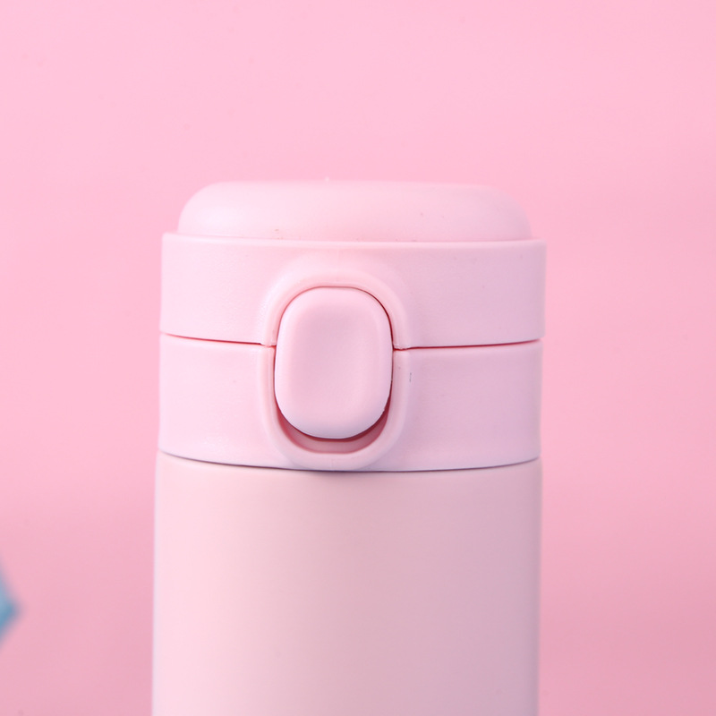 新款韩版不锈钢豌豆杯创意弹跳保温杯广告礼品杯商务定制logo批发