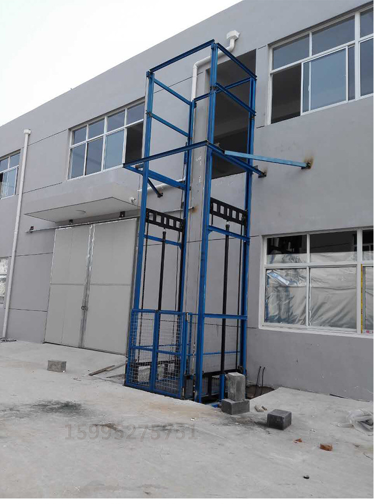 固定式升降平台导轨液压式升降货梯货物提升机酒店传菜机简易货梯